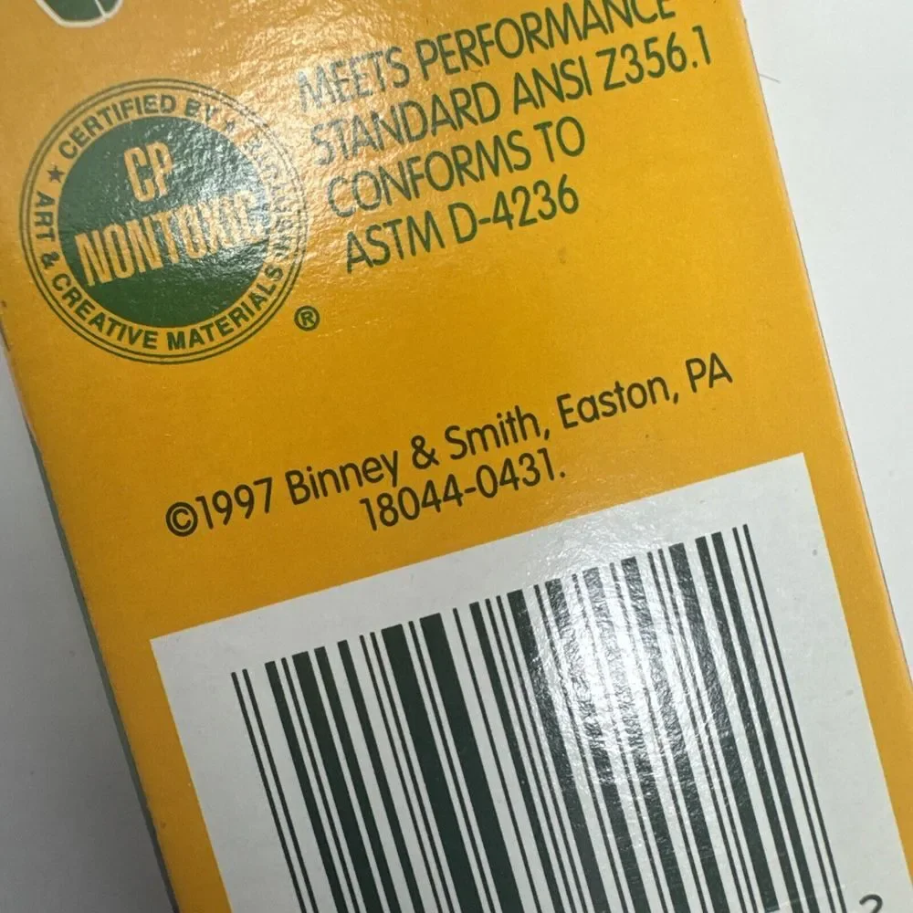 Vintage Crayola Crayons Binney Smith Box 1997 NOS - Lot of‎ 5 Packs (20 Crayons)